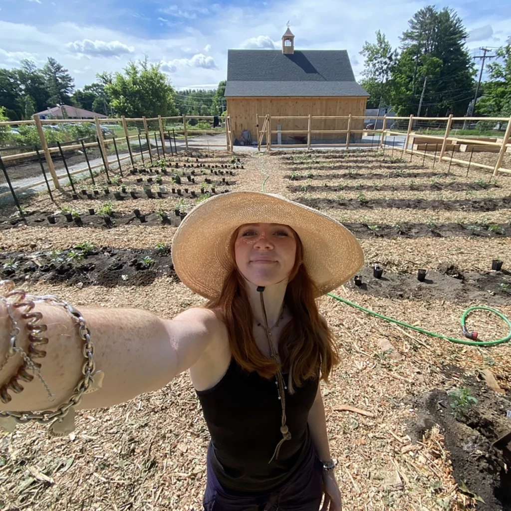 View of Cassie at STEMS Wayland Farm on a sunny day